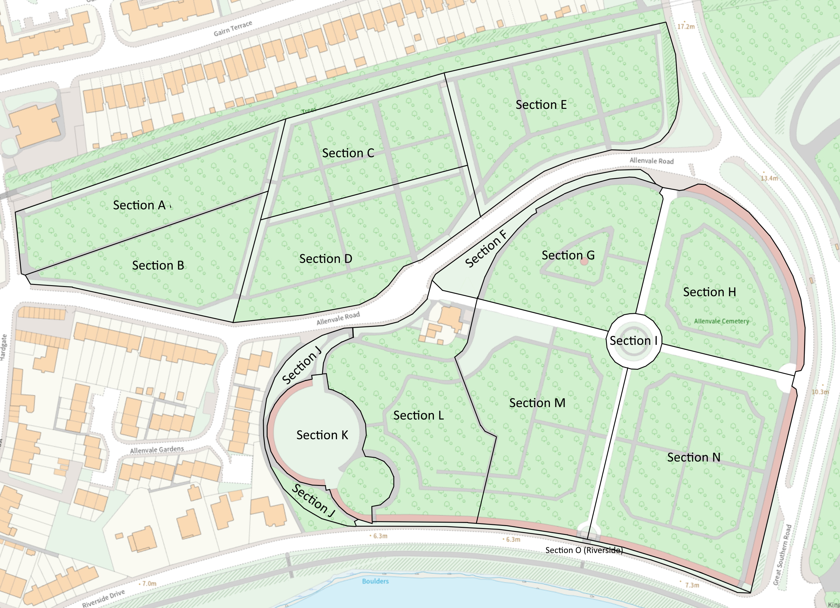 Allenvale Sections